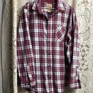 Telluride Red and White Plaid Men's Shirt